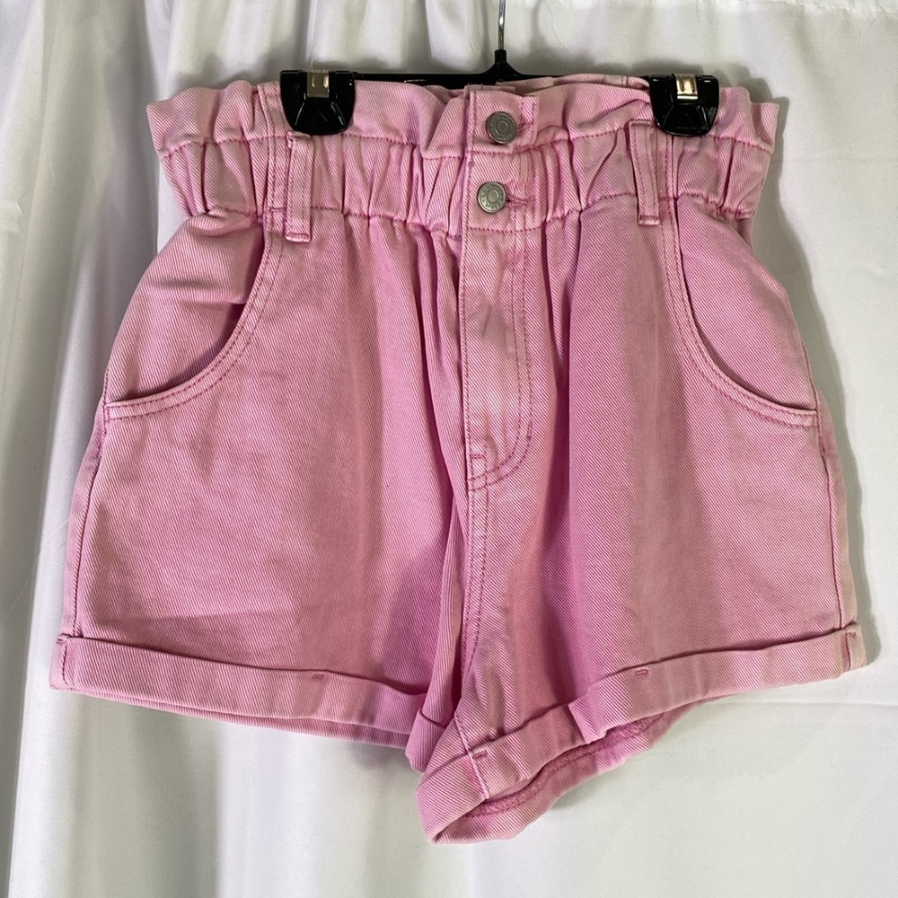 Vintage !!!! PacSun shorts pink‎ size M. Paper bag waist. Mom shorts